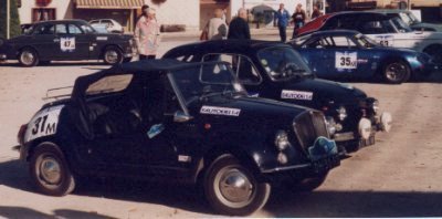 The Gamine (no. 31M) lined up at the start of the Route des Vosges